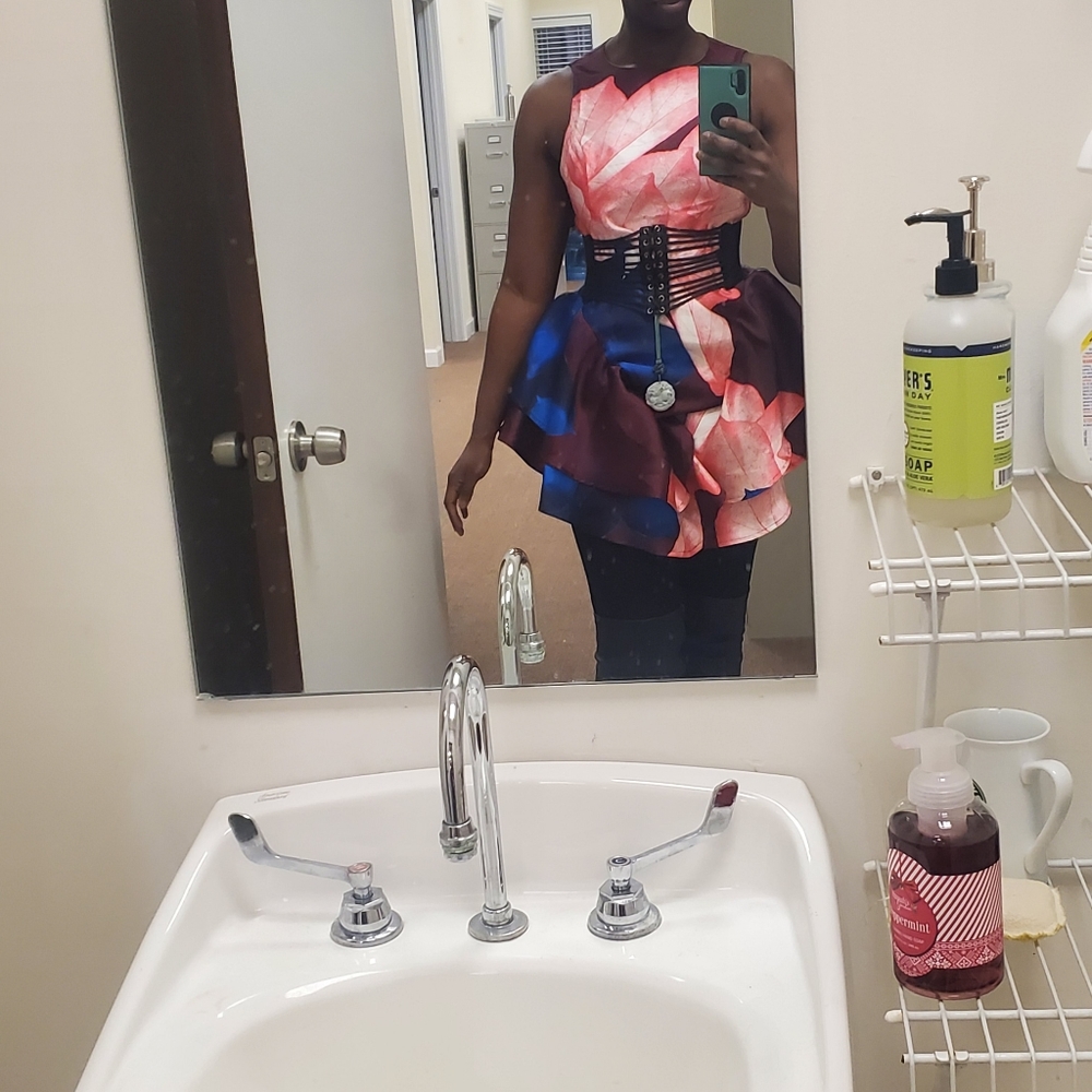 Akira large flower dres